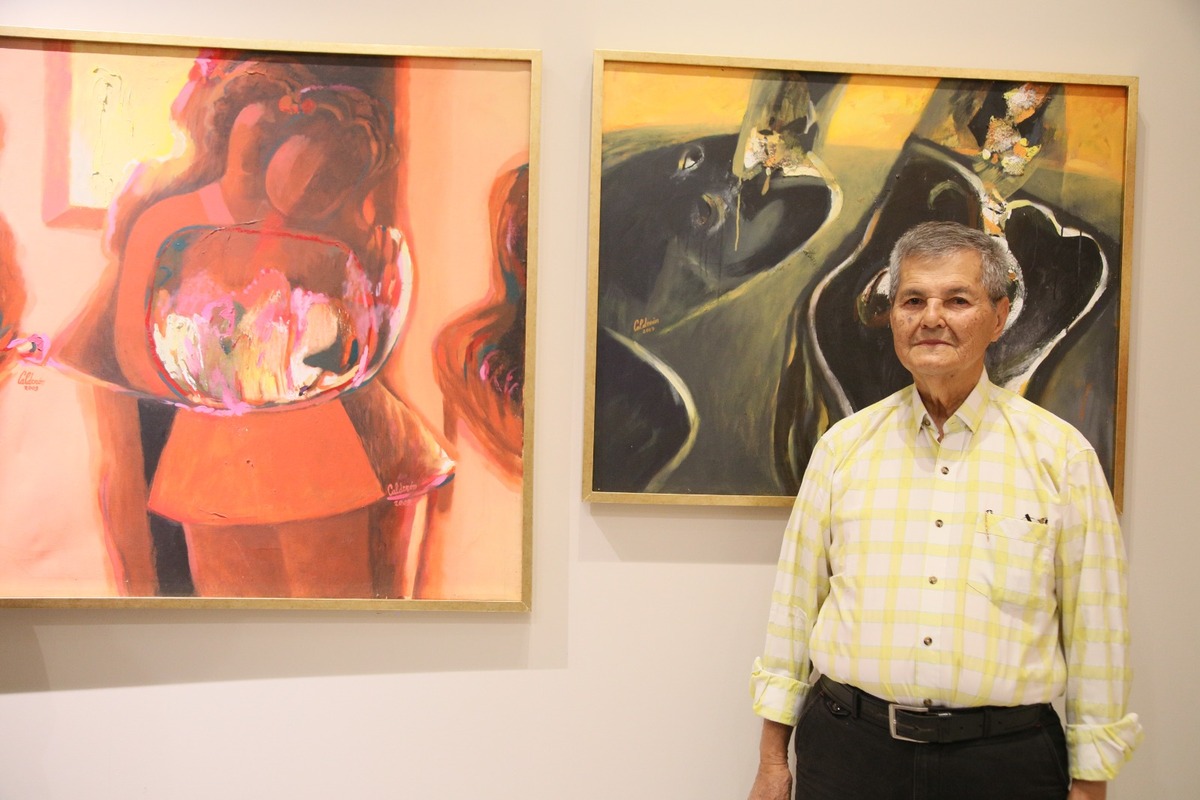 Detalló que en sus obras utiliza técnicas mixtas como óleo, pastel y acrílico. | Martín Piña