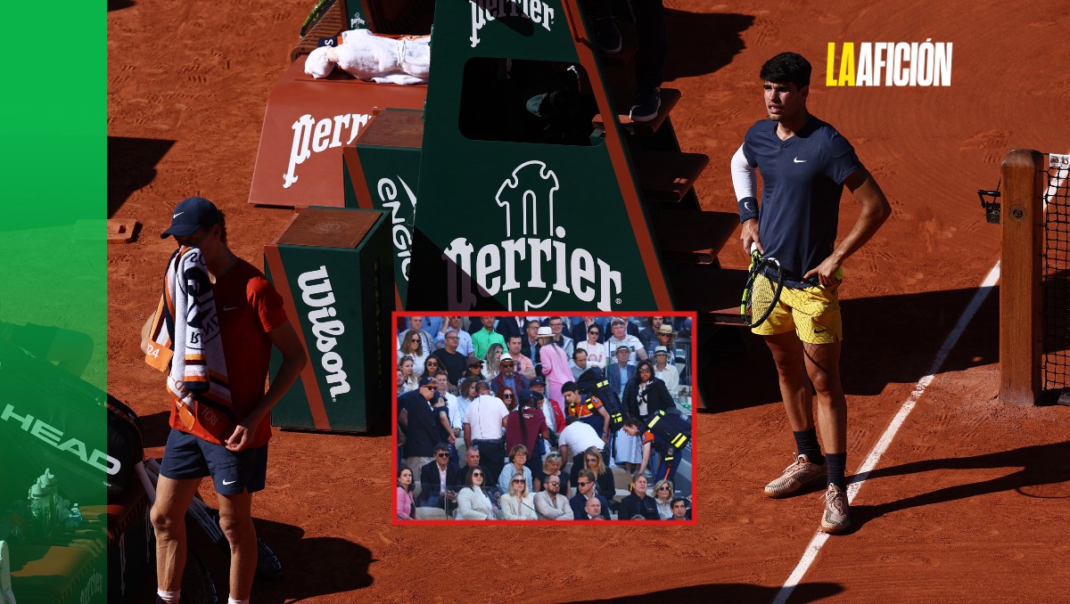 Partido entre Alcaraz y Sinner es detenido por desmayo de aficionado en Roland Garros (Reuters)