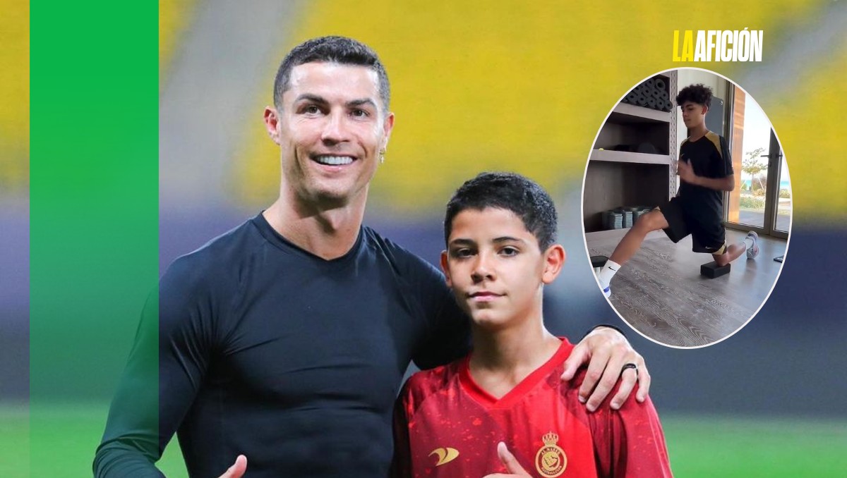 Así es el intenso entrenamiento de Cristiano Jr. (Instagram @cristiano / Especial)