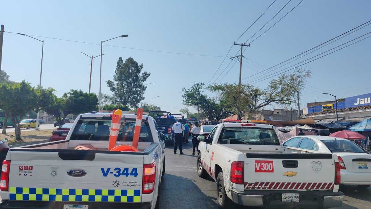 Accidente deja como saldo a una persona fallecida y seis lesionados en tianguis de Tonalá (Cortesía)