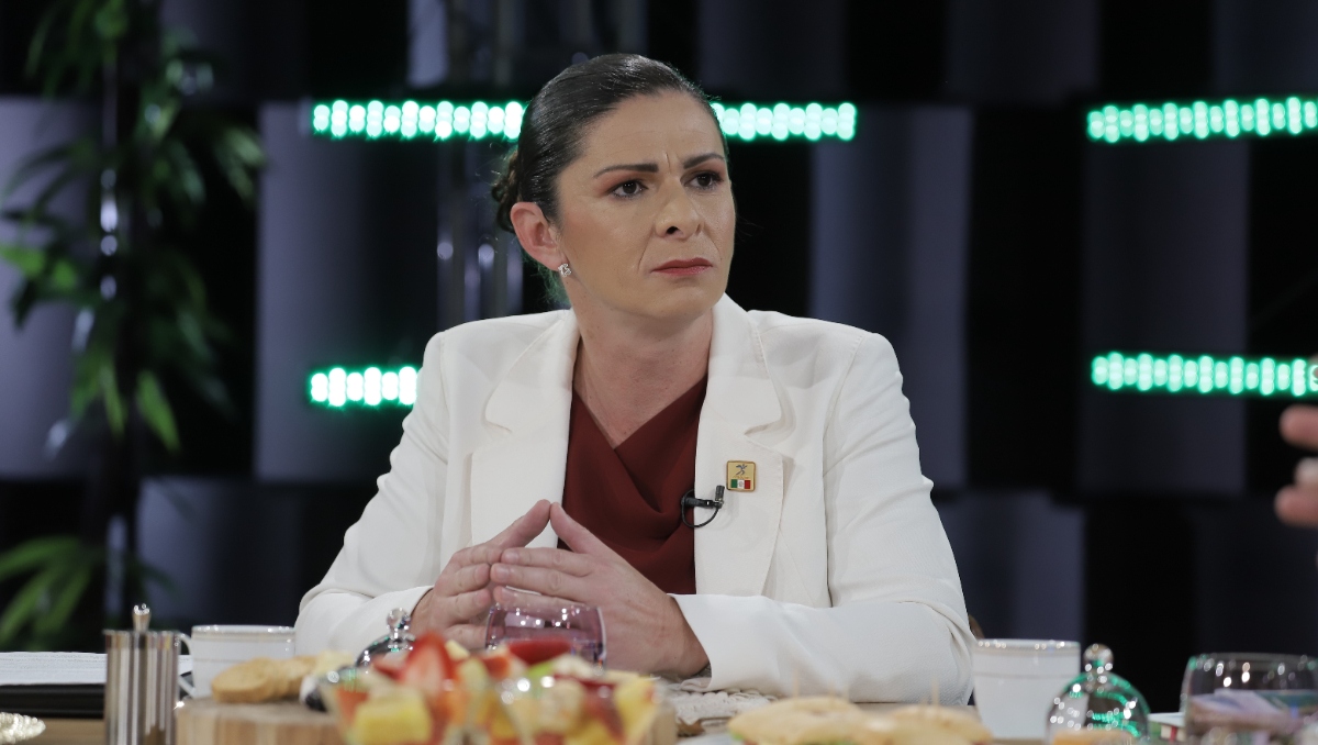 Ana Gabriela Guevara habla sobre su gestión en la Conade durante su charla en Café Milenio-La Afición (Ariel Ojeda)