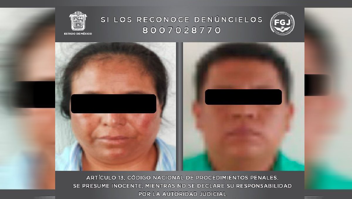 Detienen a dos personas por el delito de trata de personas en Edomex. Foto: (Especial)