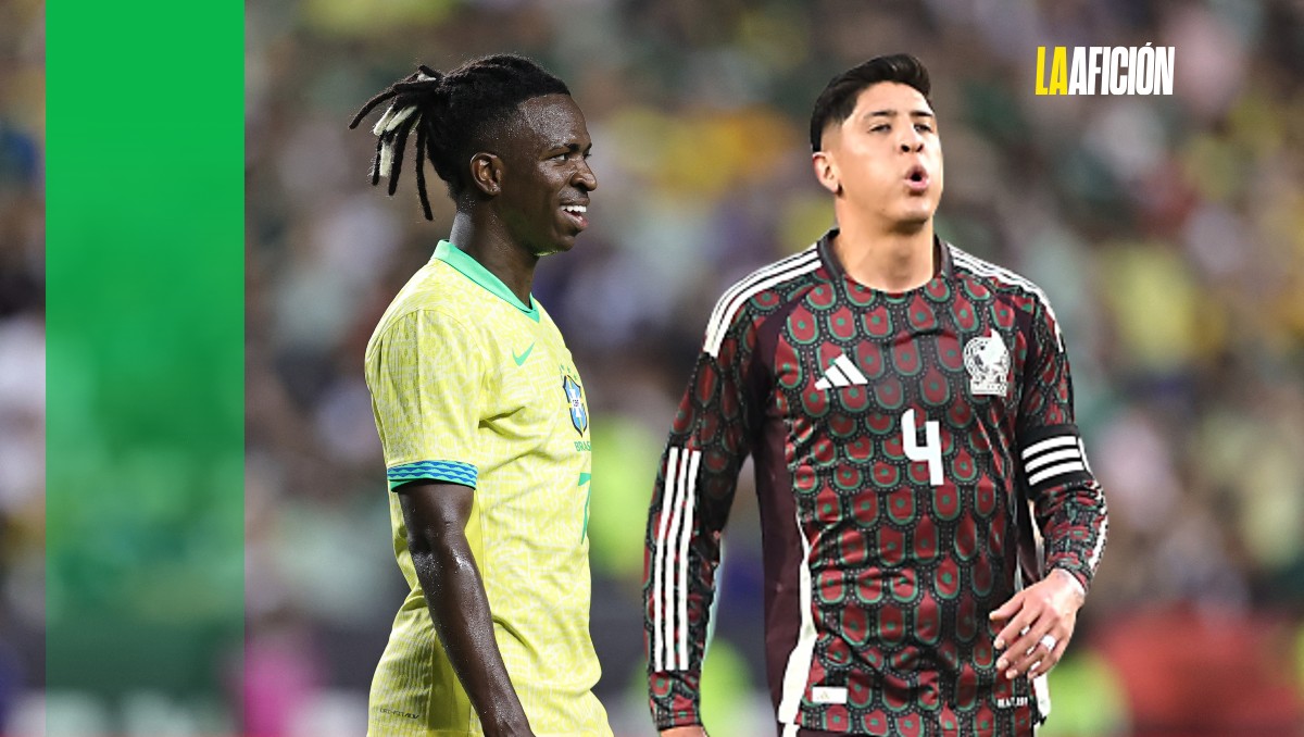 Edson Álvarez intercambia jersey con Vinicius Jr tras México contra Brasil (AFP/Imago7)