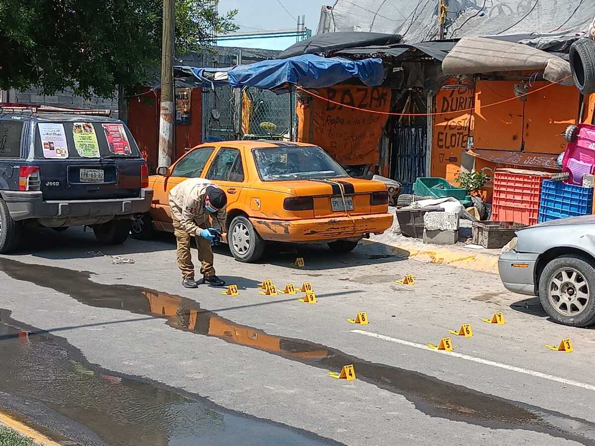 Matan a hombre que se embriagaba en vulcanizadora en Escobedo. Foto: Israel Santacruz