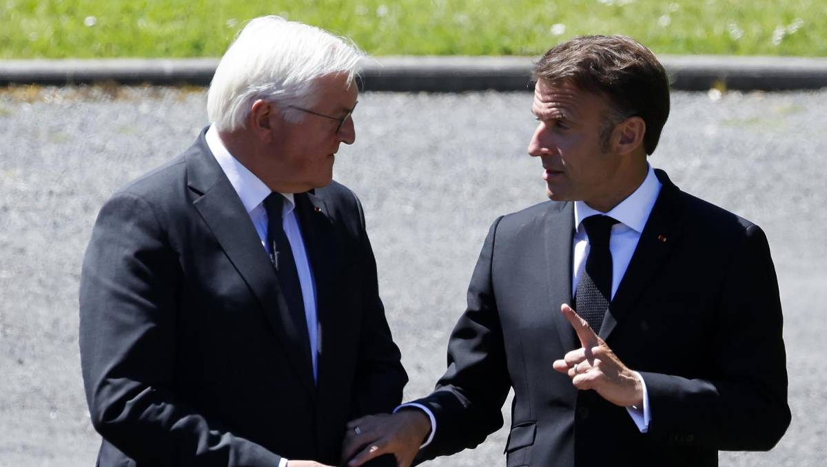Frank-Walter Steinmeier encabezó un evento acompañado por Emmanuel Macron. | EFE