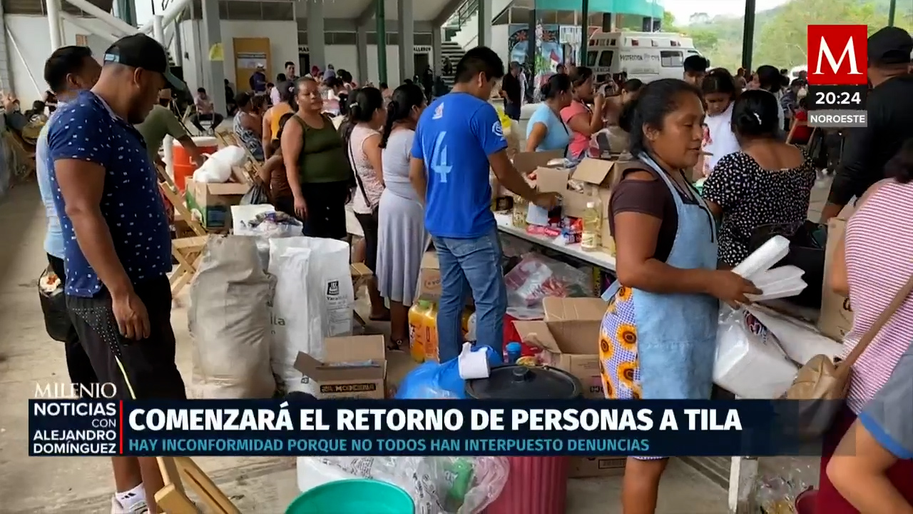 Autoridades de Chiapas anuncian retorno a viviendas en Tila para mañana