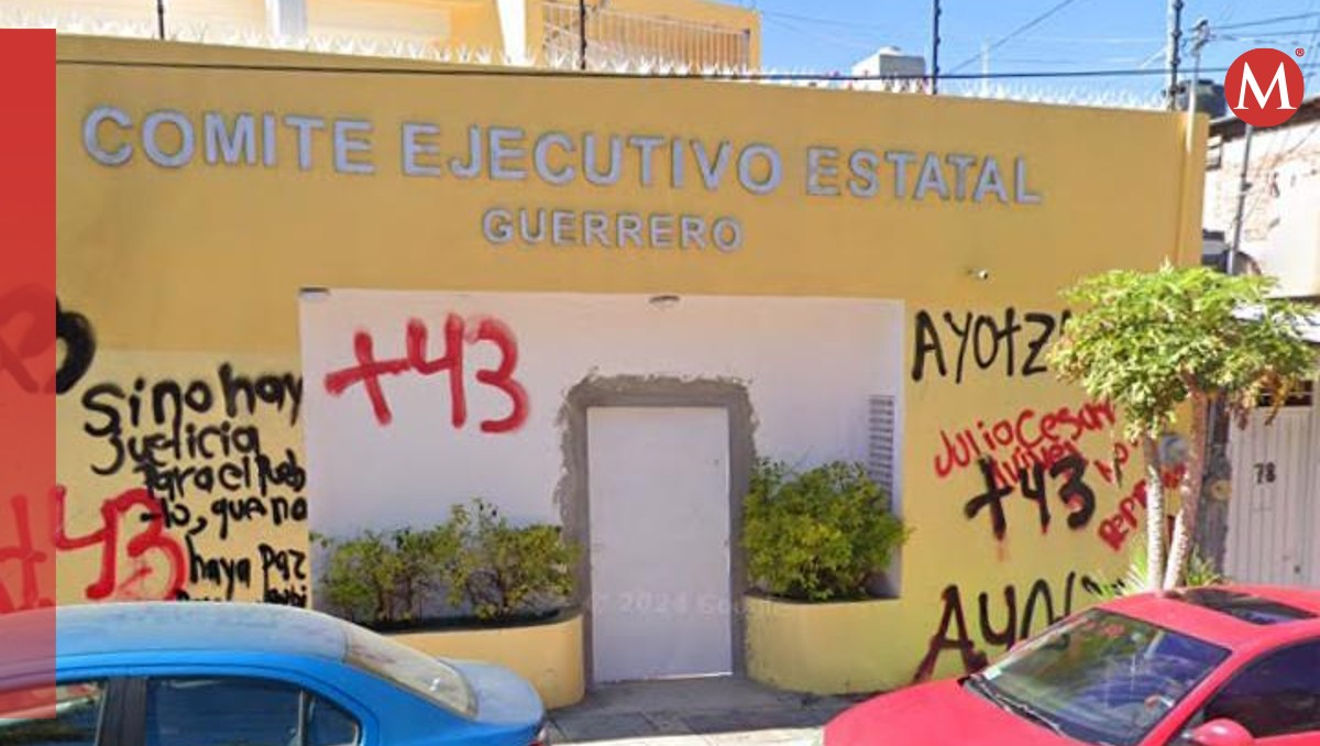 El emblemático edificio del PRD en Guerrero se encuentra cerrado tras intervenciones de estudiantes de Ayotzinapa | Especial