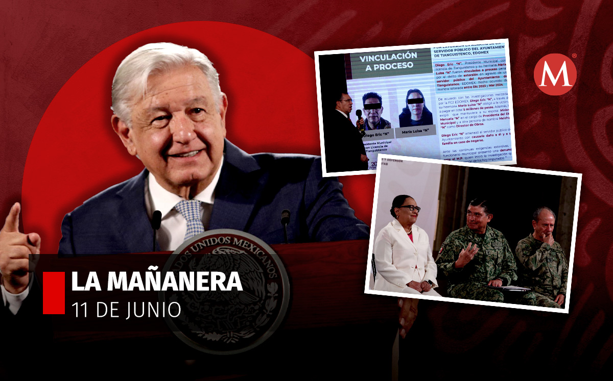 El presidente López Obrador en la mañanera desde Palacio Nacional. | Cuartoscuro