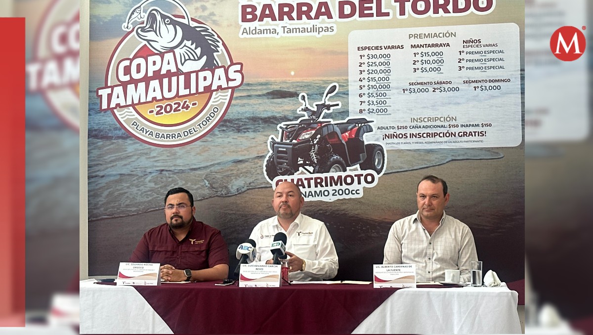 Anuncian torneo de pesca Copa Tamaulipas 2024 en playa Barra del Tordo