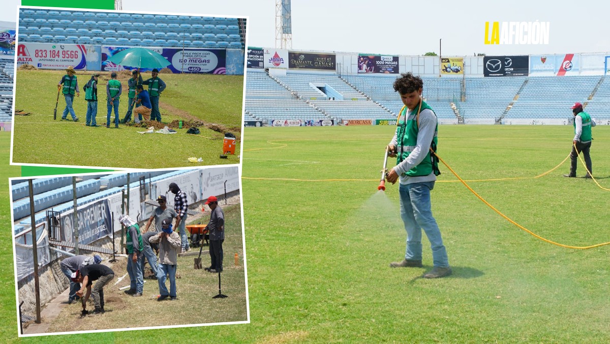La cancha del Estadio Tamaulipas tendrá nuevo sistema de agua y césped.