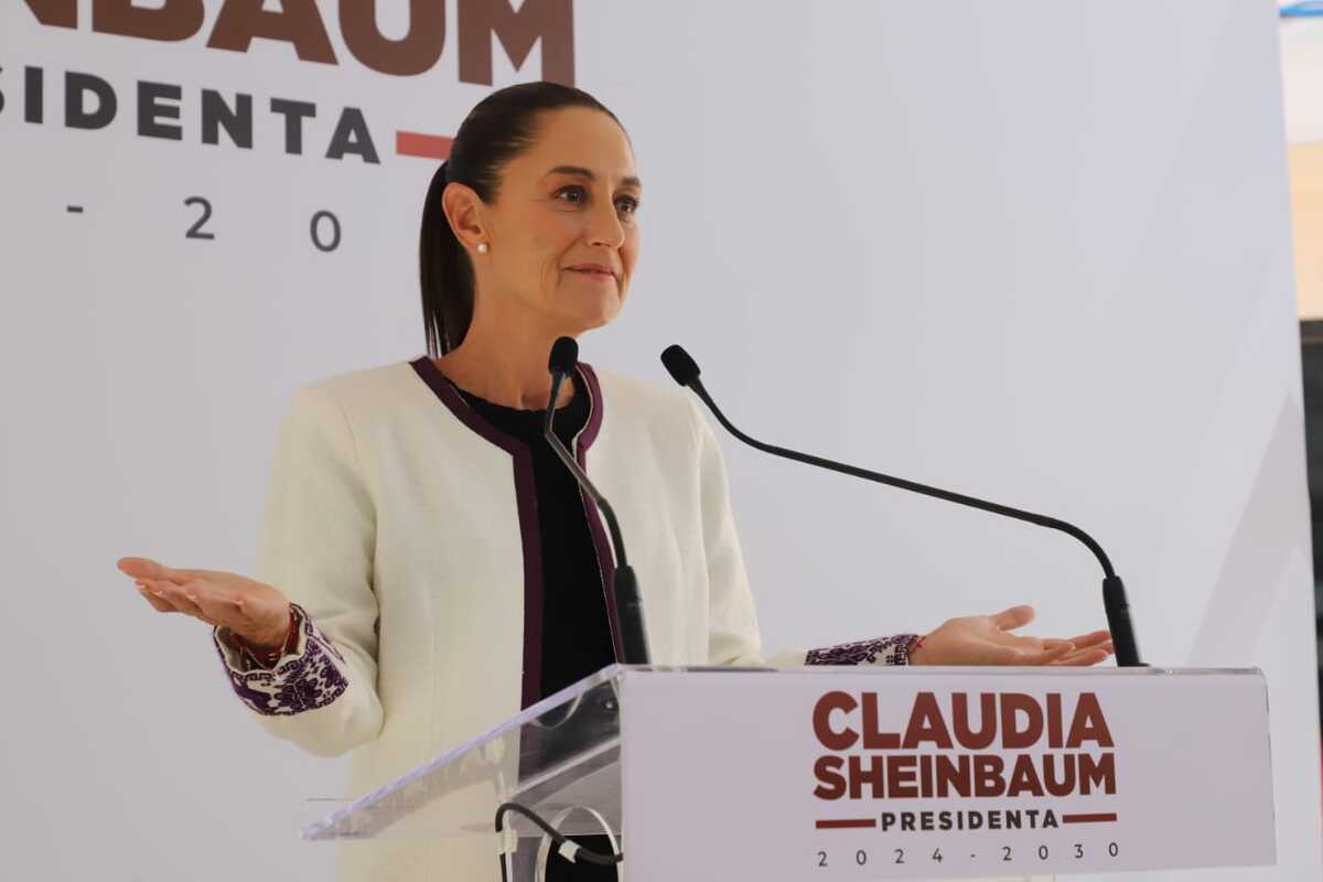Claudia Sheinbaum en conferencia de prensa. | Foto: Javier Ríos.