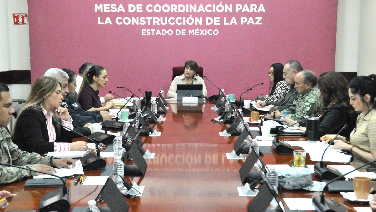 Delfina Gómez informa reducción de delitos del fuero común en Edomex. Foto: (Especial)