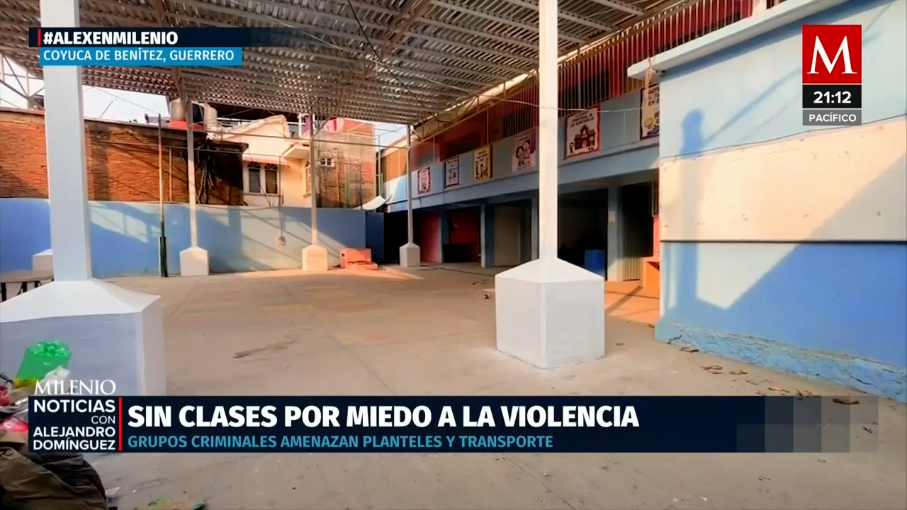 50 escuelas de Coyuca de Benítez, Guerrero, sin clases por amenazas de grupos criminales