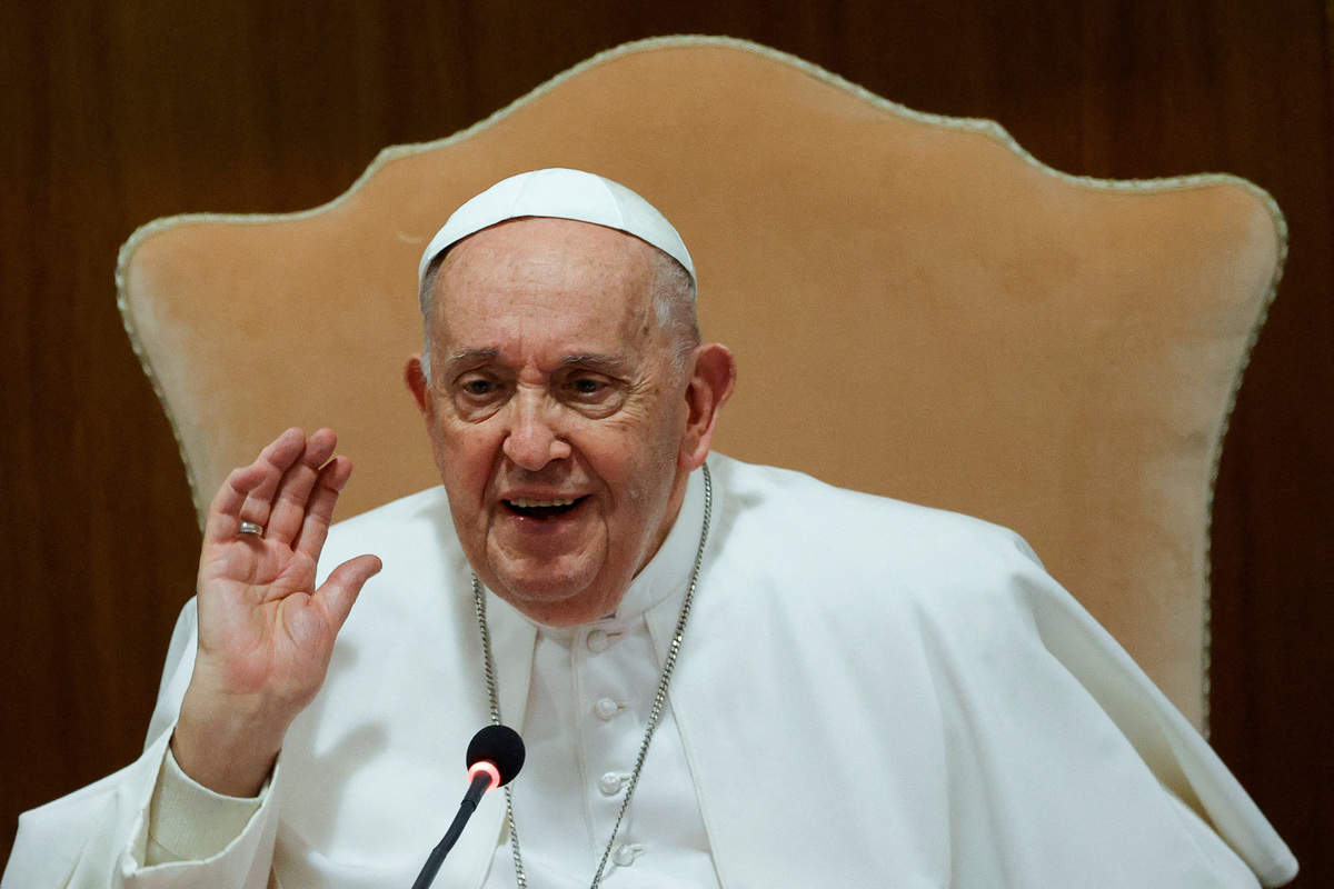 El papa Francisco asiste al Encuentro Mundial sobre la Fraternidad Humana, en el Vaticano | Agencia Reuters