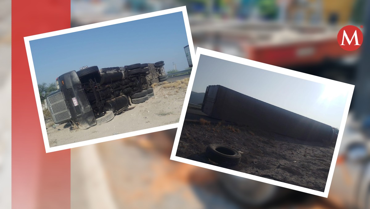 Volcadura de tráiler provoca cierre de carretera a Tula