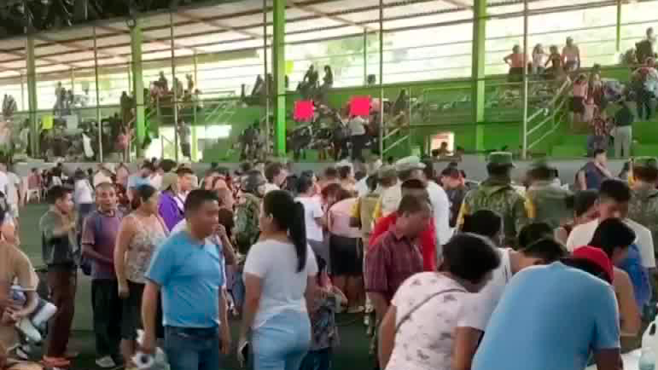 En Chiapas, los desplazados de Tila continúan refugiándose en albergues