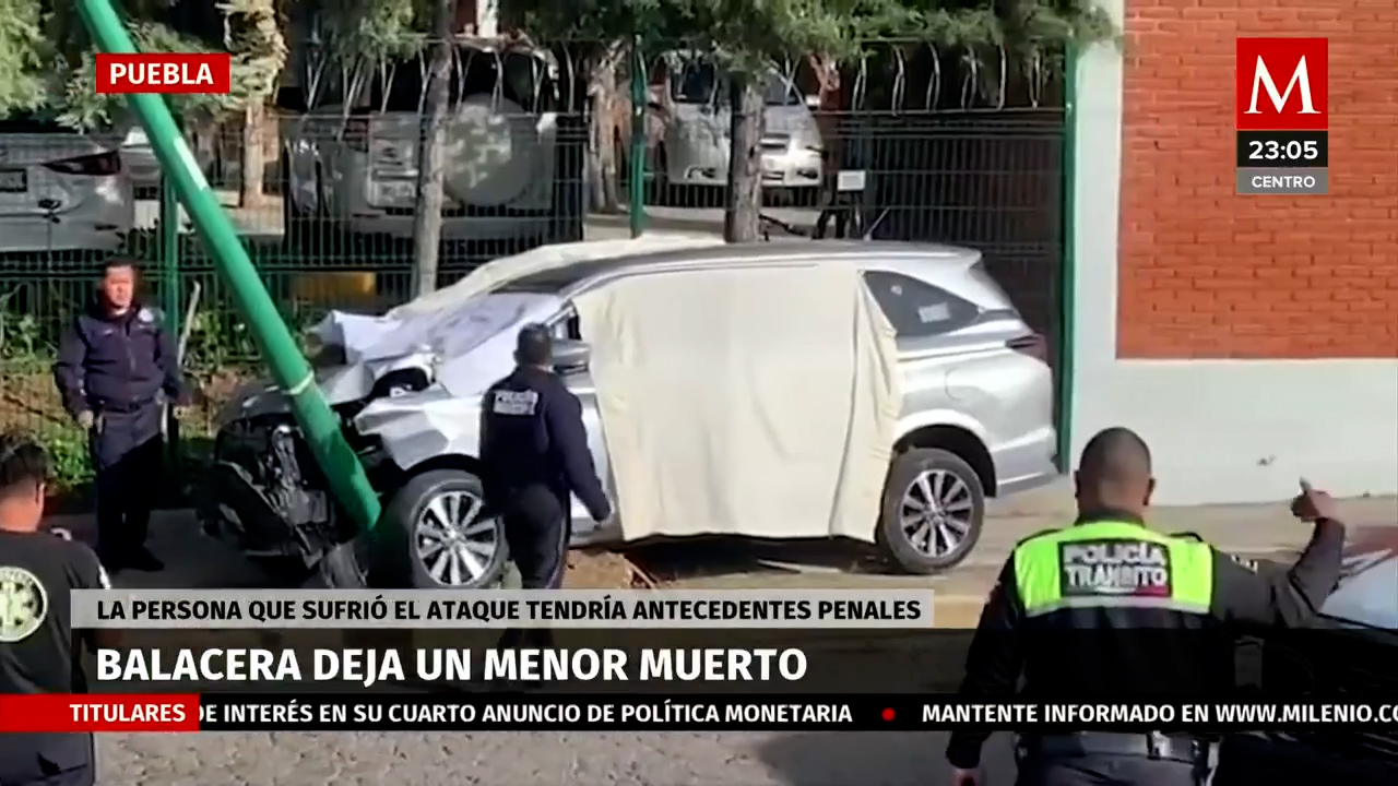 Menor asesinado y padre herido en balacera en escuela de San Pedro Cholula, Puebla