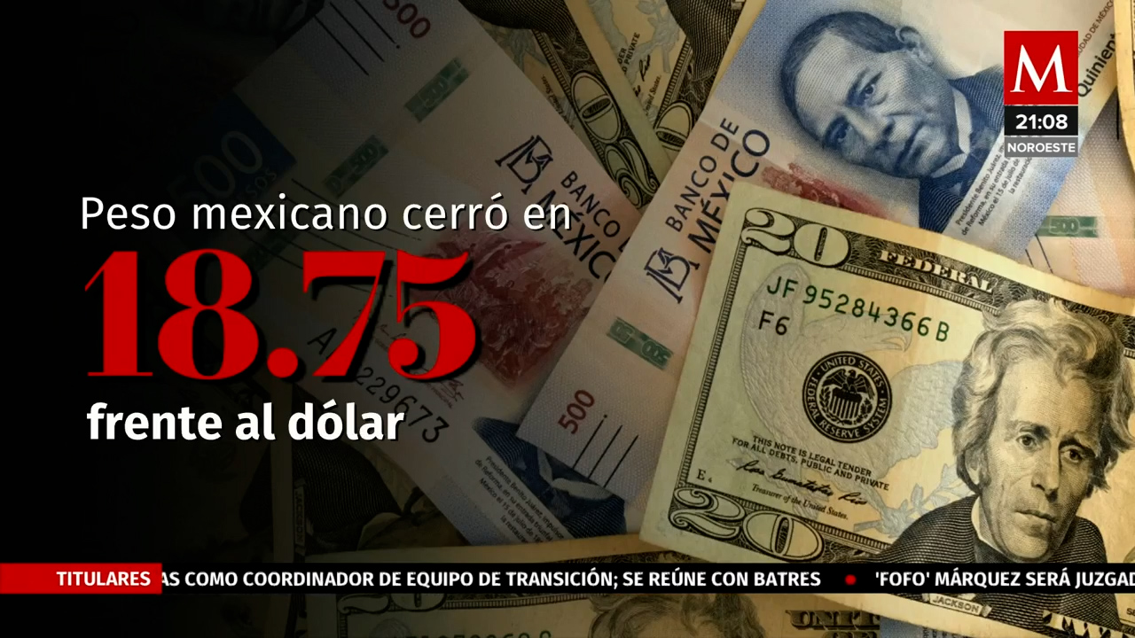 El peso mexicano continúa debilitándose frente al dólar