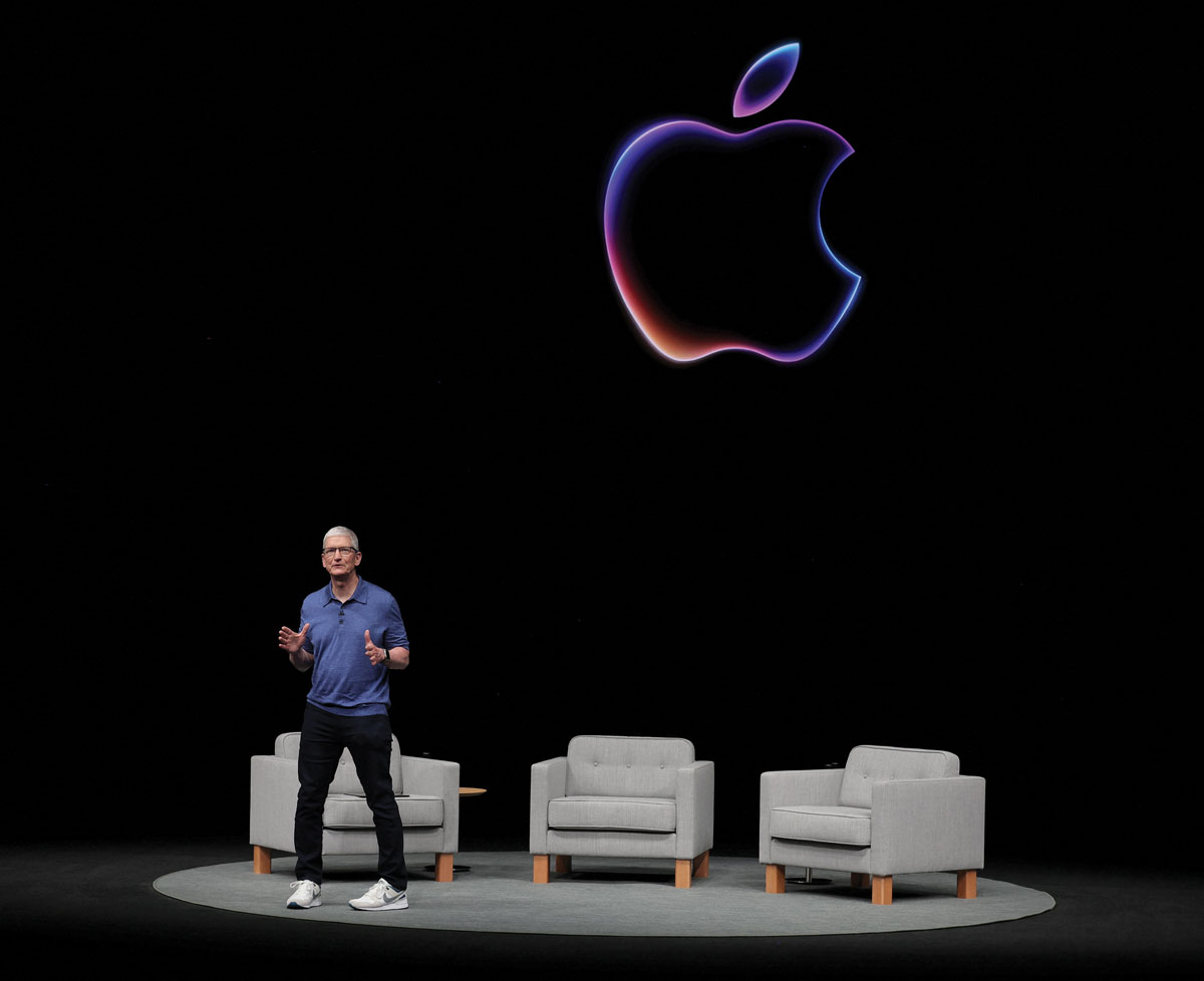 Tim Cook dijo que la IA representaba el próximo gran paso para Apple. Foto: Reuters