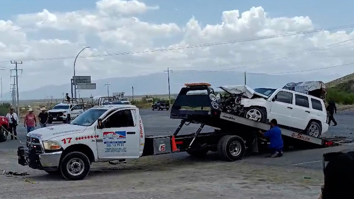 Accidente automovilístico en avanzada de Claudia Sheinbaum deja un muerto en Monclova