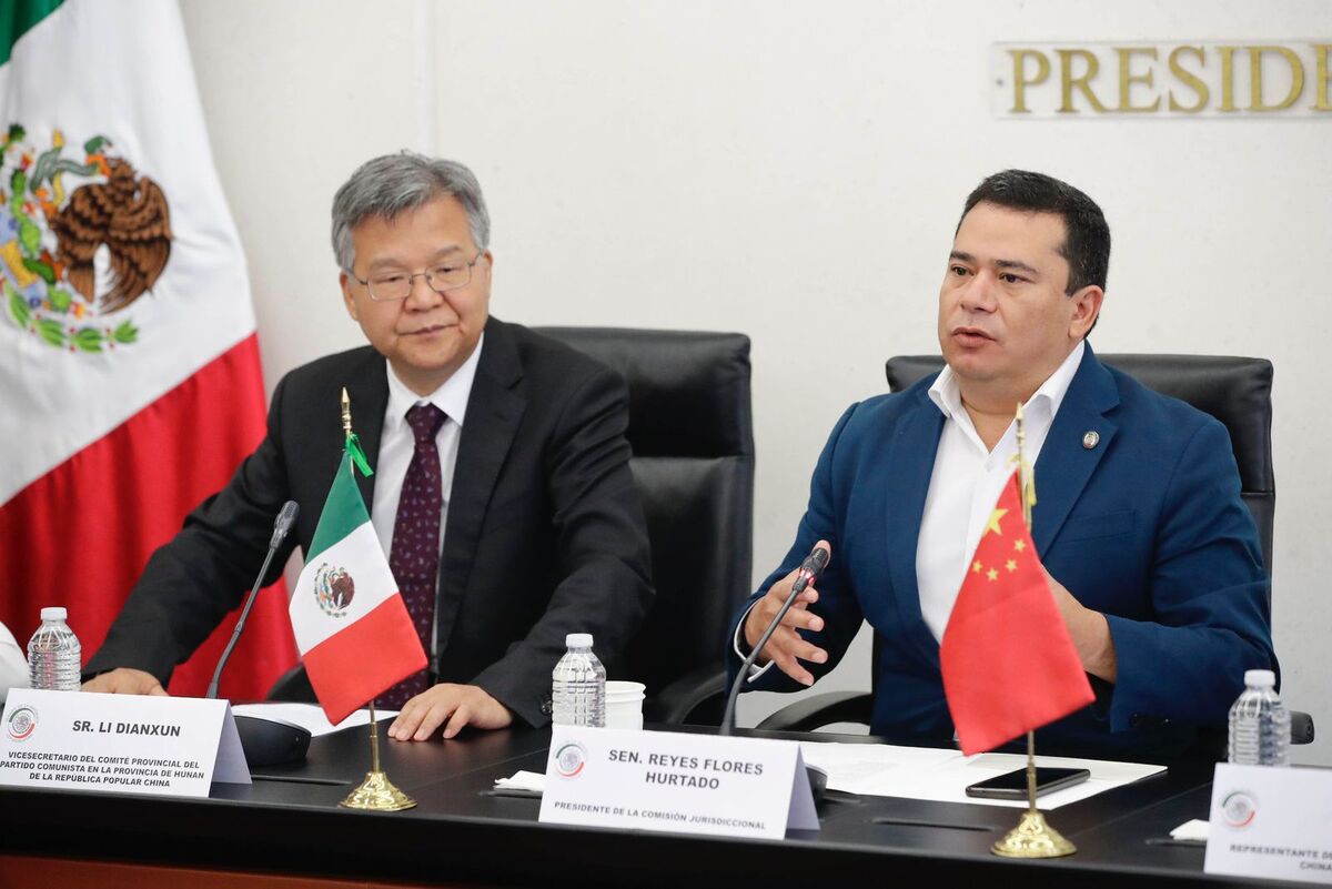 Comitiva encabezada por Li Dianxun, vicesecretario del Comité del Partido Comunista en la Provincia de Hunan. | Especial