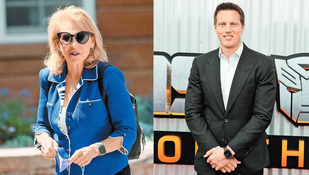 La pugna, entre Shari Redstone, presidenta de NAI, y David Ellison, director de Skydance. B. McDermid y Amr Alfiky/Reuters