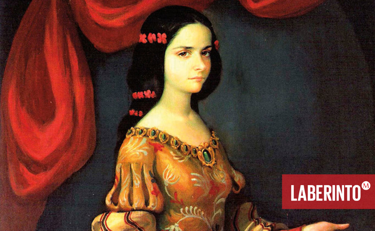 Retrato de una joven sor Juana Inés de la Cruz o Juana de Asbaje. (Wikimedia Commons)