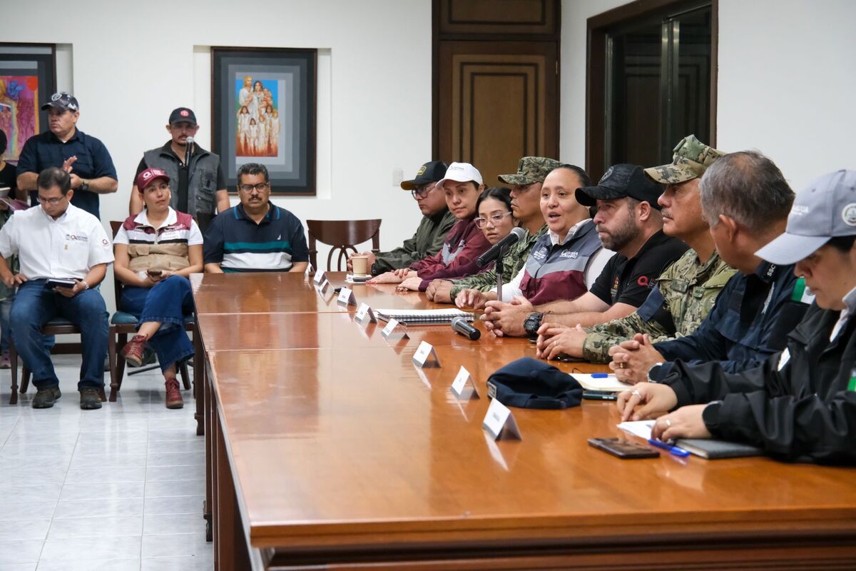 Autoridades estatales y municipales ofrecieron detalles sobre la atención a las inundaciones de Quintana Roo. | Especial