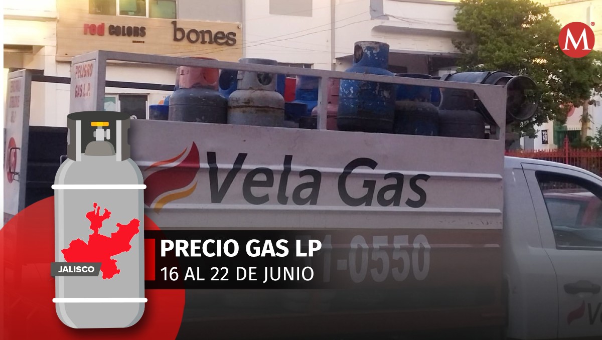 Camioneta de reparto de tanques de gas LP en Guadalajara (Foto: Salvador Romero | Diseño: Milenio)