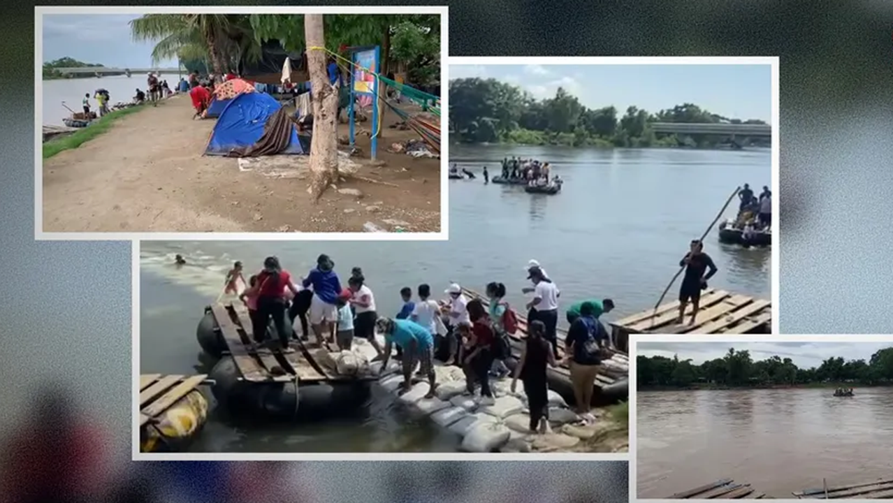 En Chiapas, piden a migrantes no cruzar el río Suchiate ante el aumento del nivel del agua