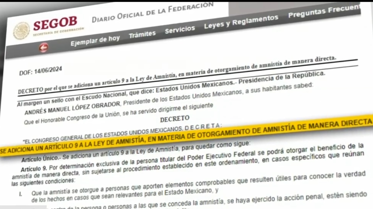 DOF hace públicas las reformas a la Ley de Amparo y de Amnistía