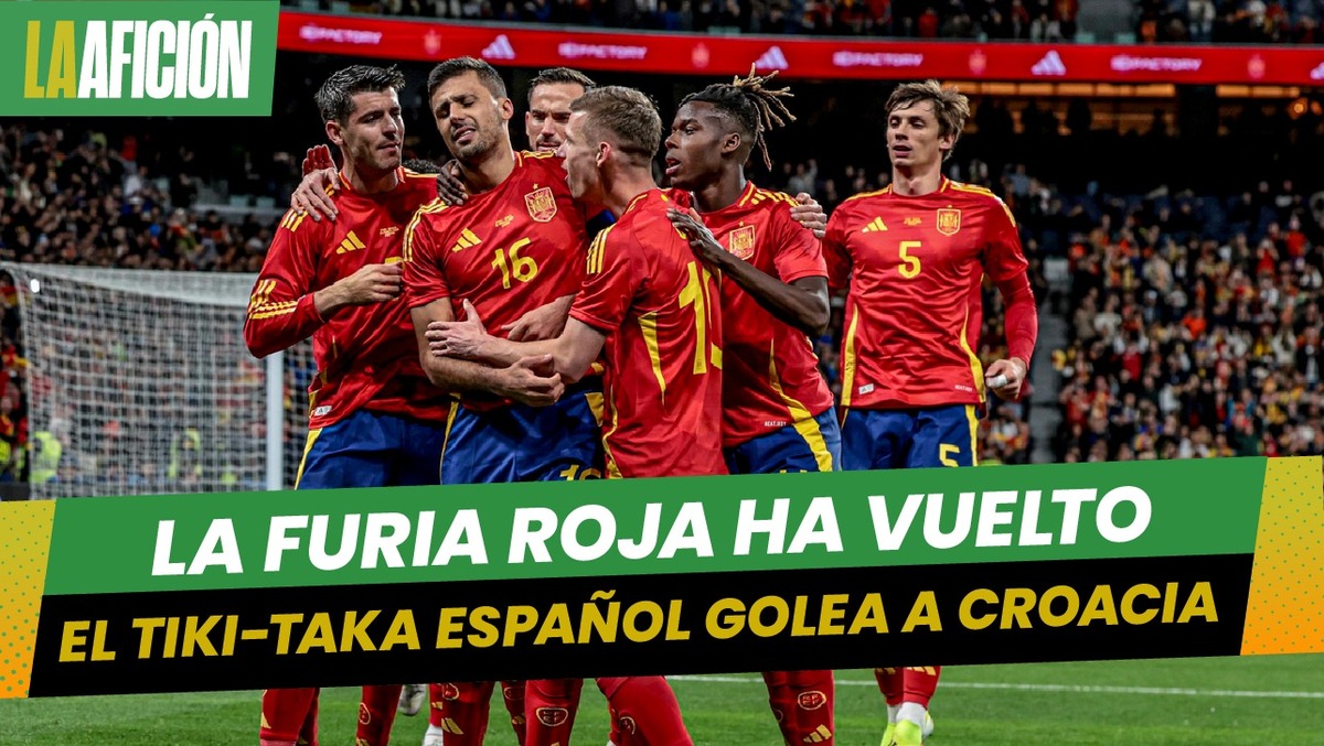 España debuta con fuerza en la Eurocopa, humilló a Croacia