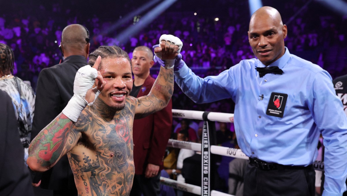 Gervonta Davis noquea a Frank Martin para retener su título (AFP)