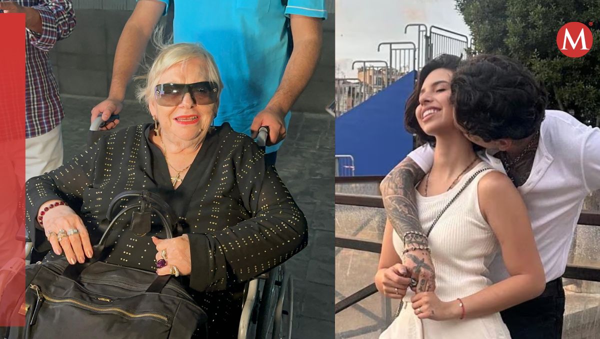 Paquita la del Barrio fue cuestionada en el Aeropuerto Internacional de Monterrey sobre Christian Nodal y Ángela Aguilar. Alberto Santos y Especial