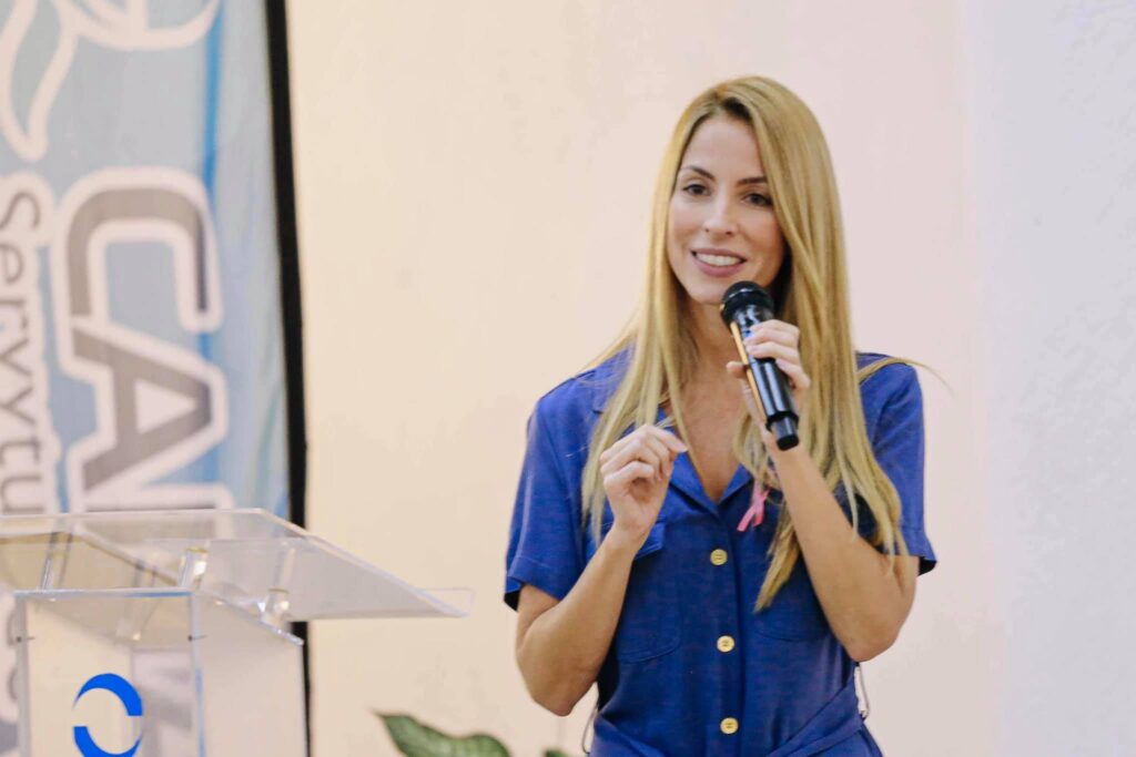 Patricia Lobeira presentó 4 puntos clave para atender la crisis hídrica en Veracruz. | Especial