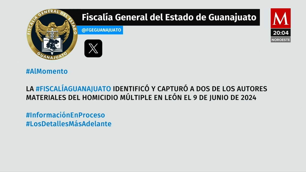 Detienen a dos sospechosos de la masacre en la colonia Industrial de León
