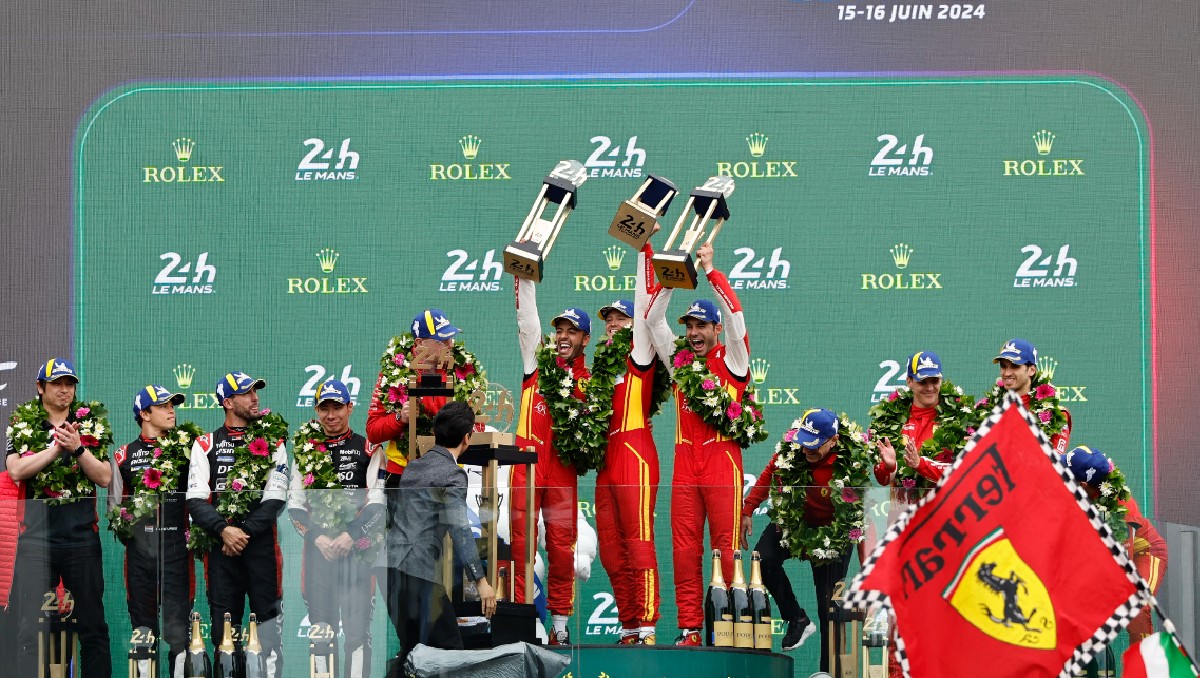 Ferrari gana el 24 Horas de Le Mans por segunda vez consecutiva (AP)