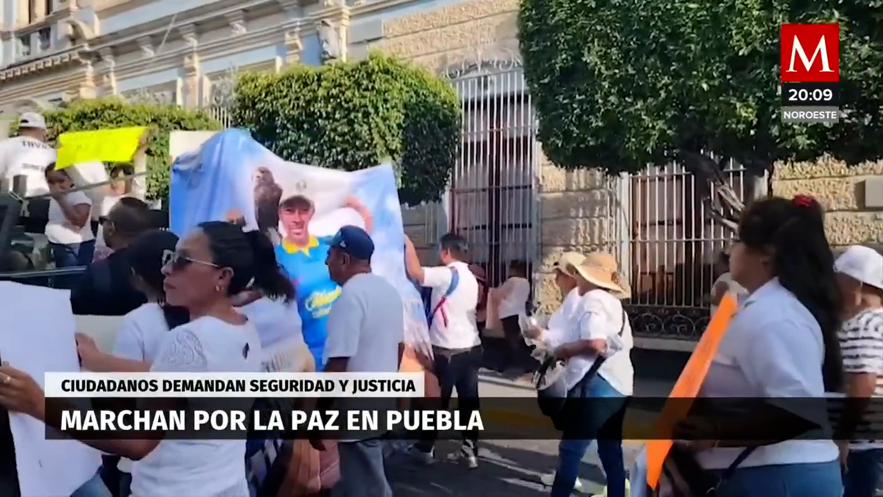 Habitantes de Tehuacán marchan por la paz y la justicia ante la Violencia.