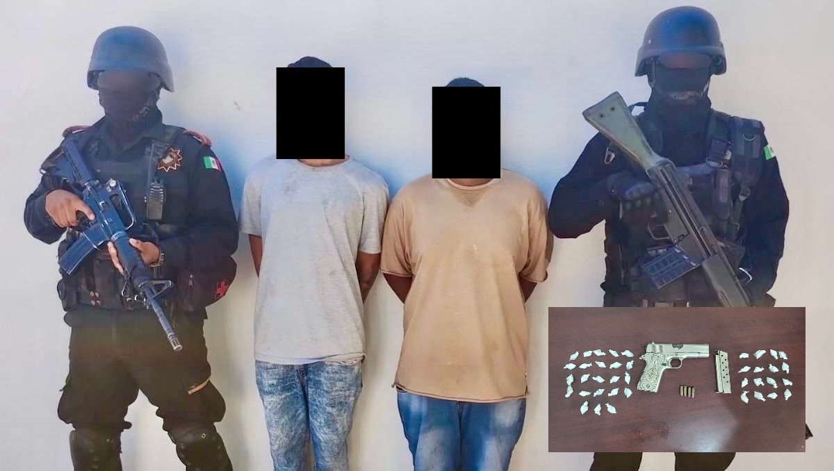 Los hombres fueron detenidos en la colonia Fomerrey Las Huertas. Foto: Especial