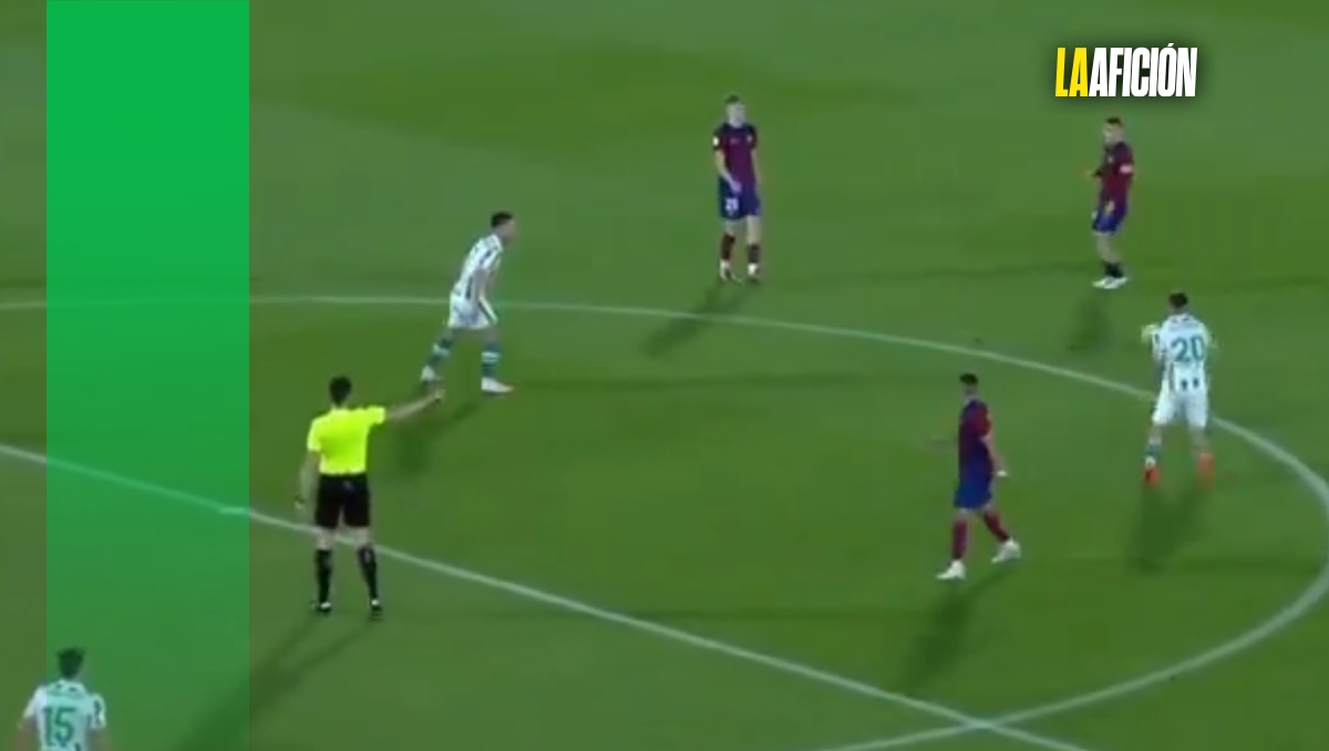 La polémica jugada anulada que pudo terminar en 2-0 para Córdoba ante Barça B (Captura de pantalla)