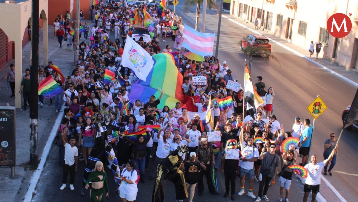 Realizan marcha LGBT 2024 en Tampico. Foto: Yazmín Sánchez
