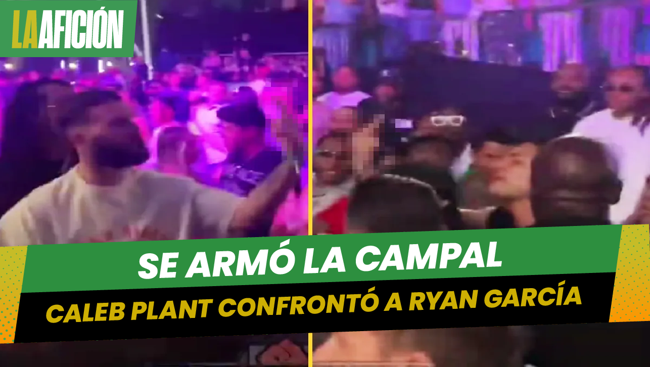 Ryan García cerca de llegar a los golpes con Caleb Plant