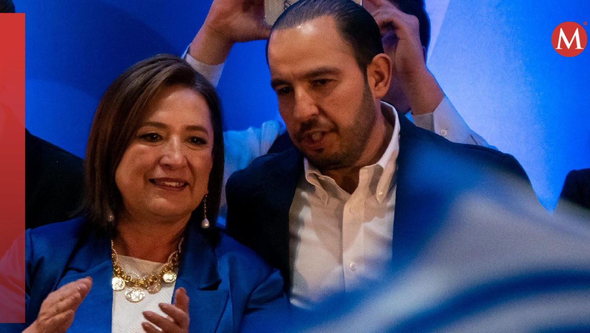La senadora con licencia, Xóchitl Gálvez y el líder del PAN, Marko Cortés. | Cuartoscuro