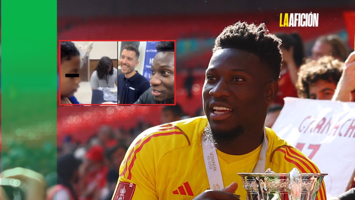 André Onana, sorprendido con niño mexicano que le habló en francés (Reuters/Captura Tik Tok Pablo Mascorro)