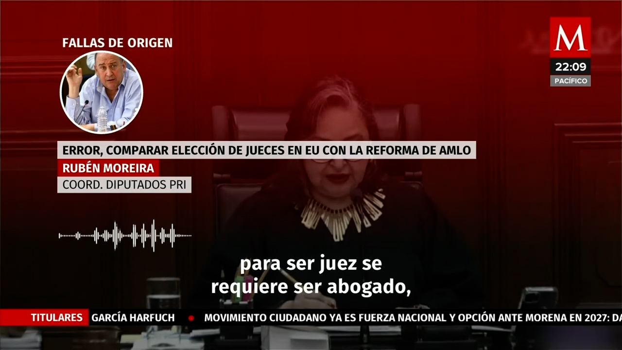 Coordinador del PRI critica elección popular de jueces y magistrados