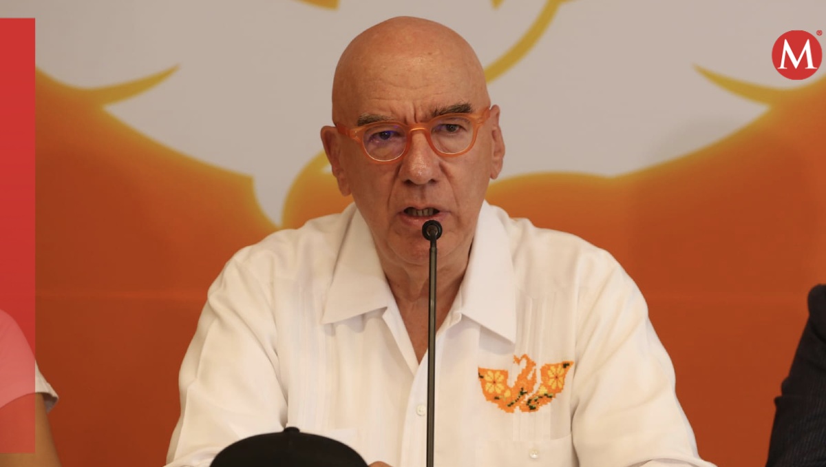 Dante Delgado en la presentación del balance sobre los procesos electorales locales y el crecimiento del partido. | Ariana Pérez