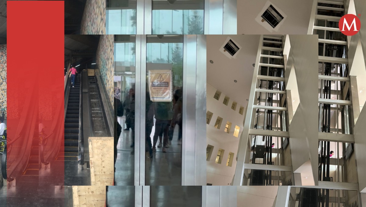 Escaleras del Mercado Corona siguen sin funcionar. (Diana Barajas)