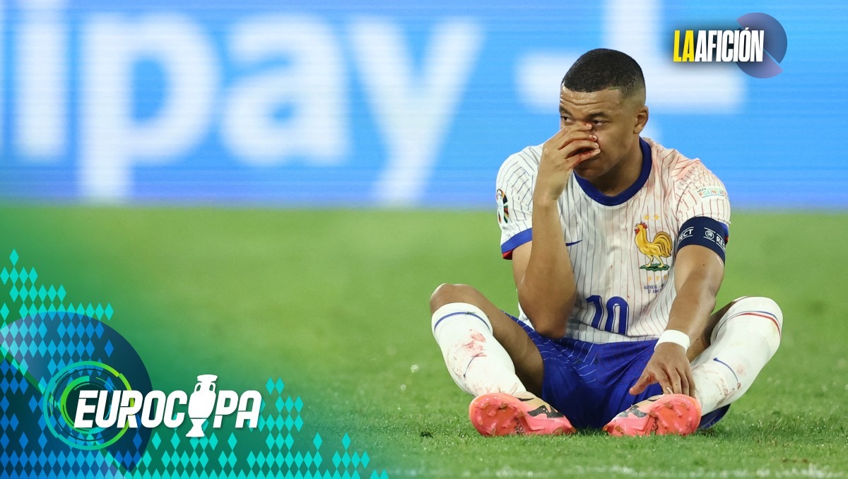 Kylian Mbappé sufrió fractura de nariz en su debut ante Austria de la Eurocopa 2024 (AFP)
