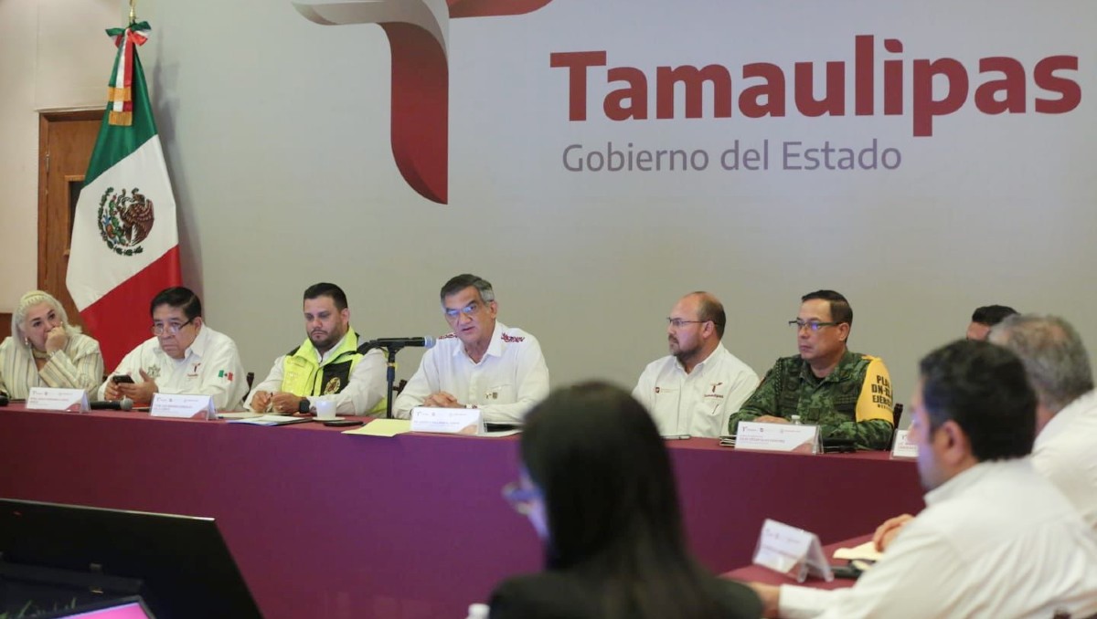 Reunión Extraordinaria del Consejo Estatal de Protección Civil en Tamaulipas
