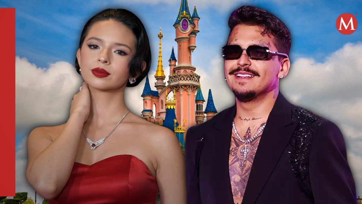 Ángela Aguilar y Christian Nodal vistos Disneyland Paris, reportan
